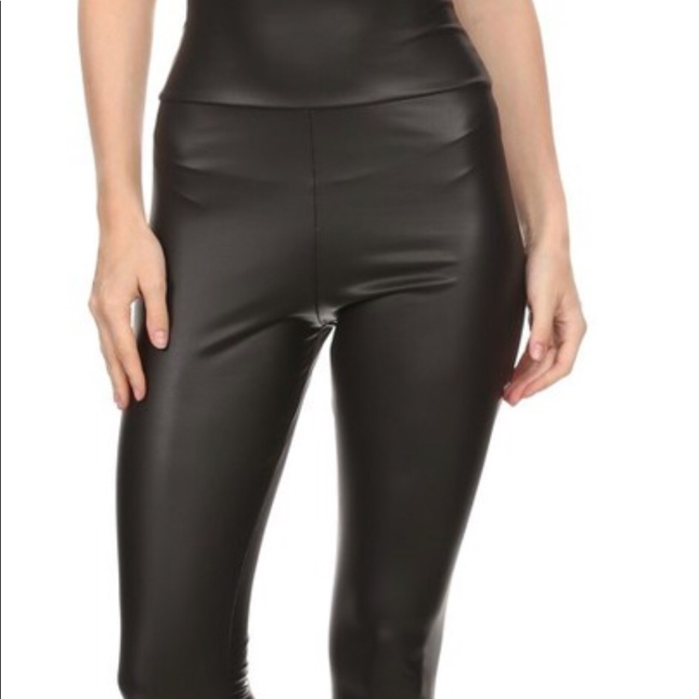 Vegan Leather Leggings